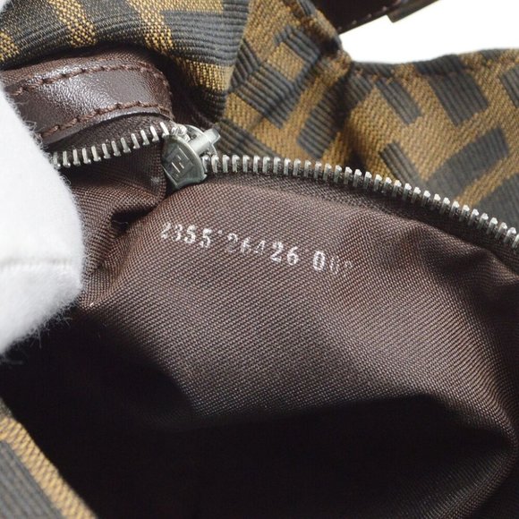 Fendi Brown Zucca Handbag - Picture 10 of 10